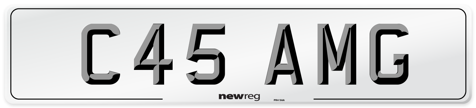 C45 AMG Number Plate from New Reg